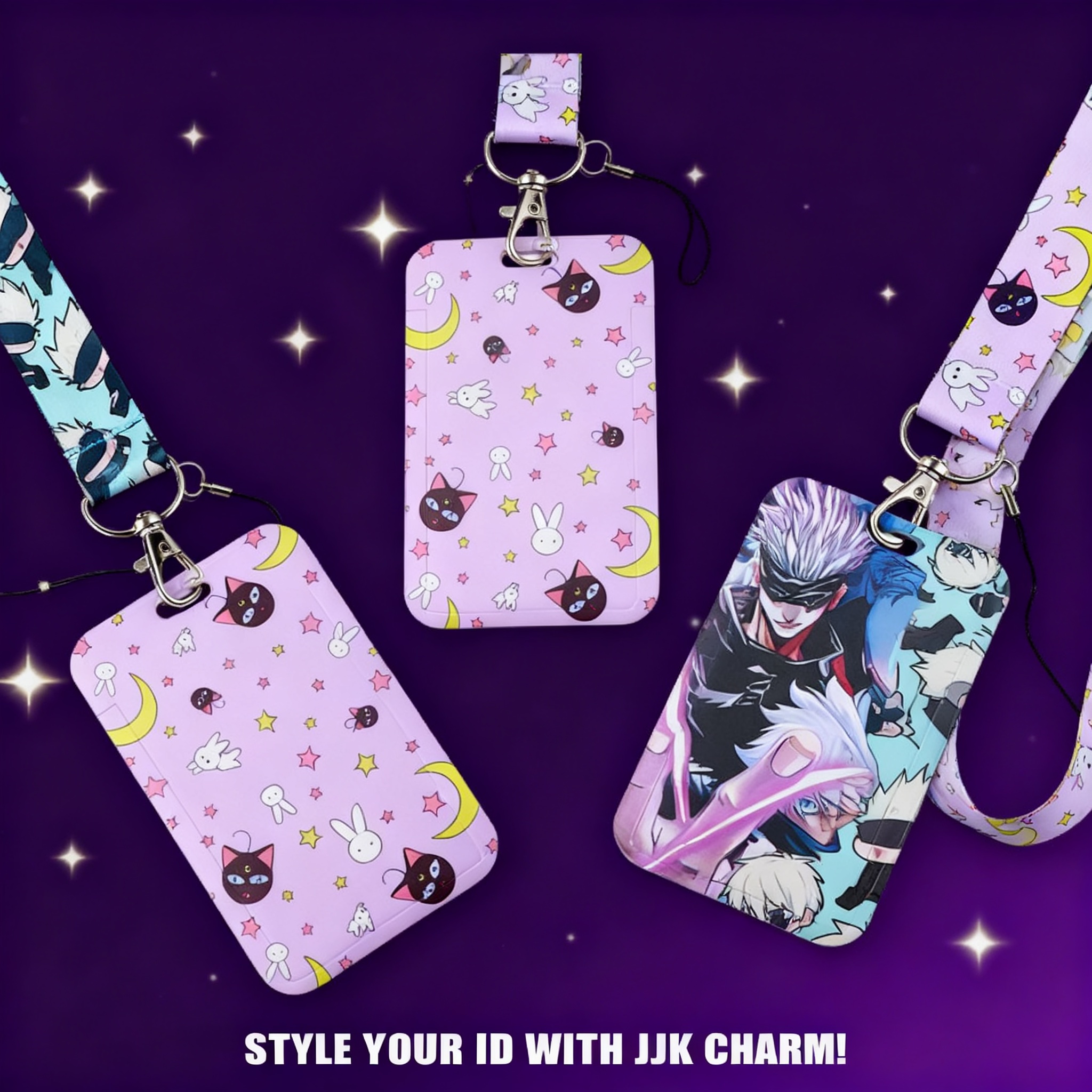 Phone Accessories Officeworks - Anime Lanyards ID Badge Holder Keychain