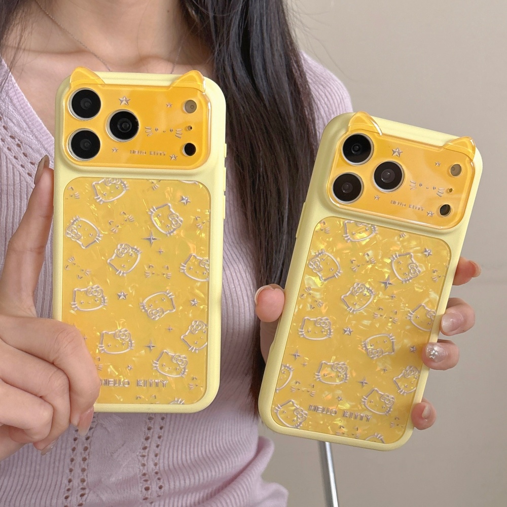 Yellow Phone Accessories - Korean Lemon Yellow Full Screen Cute