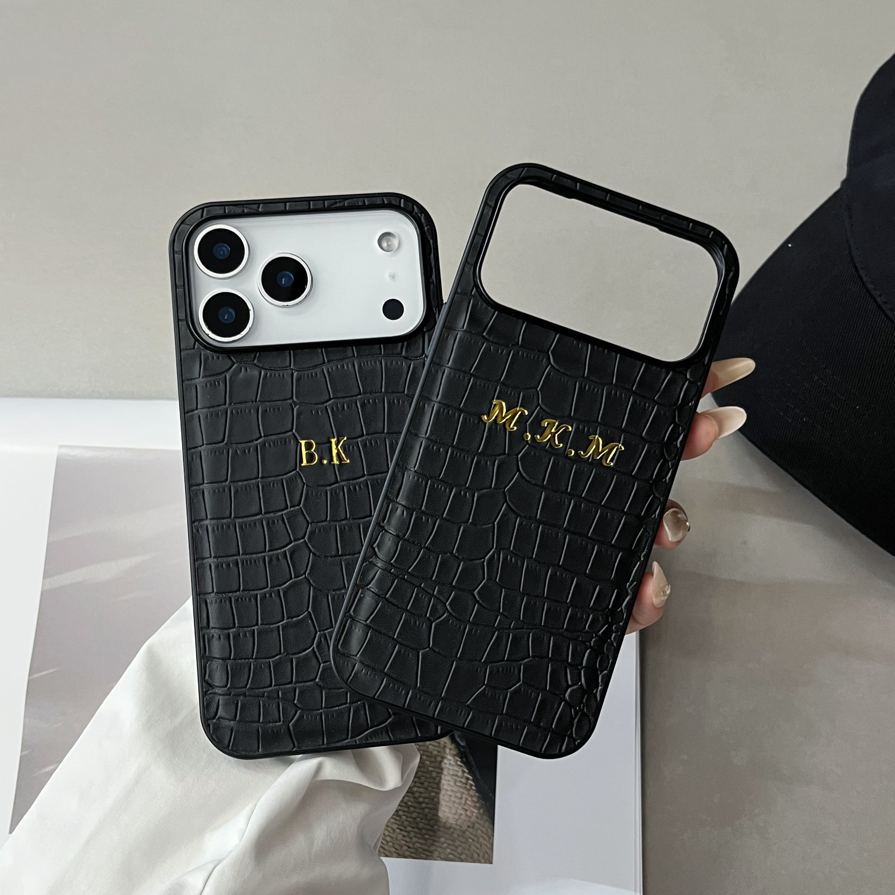 Phone Accessories Names - Luxury Custom Name Classic Crocodile Pattern