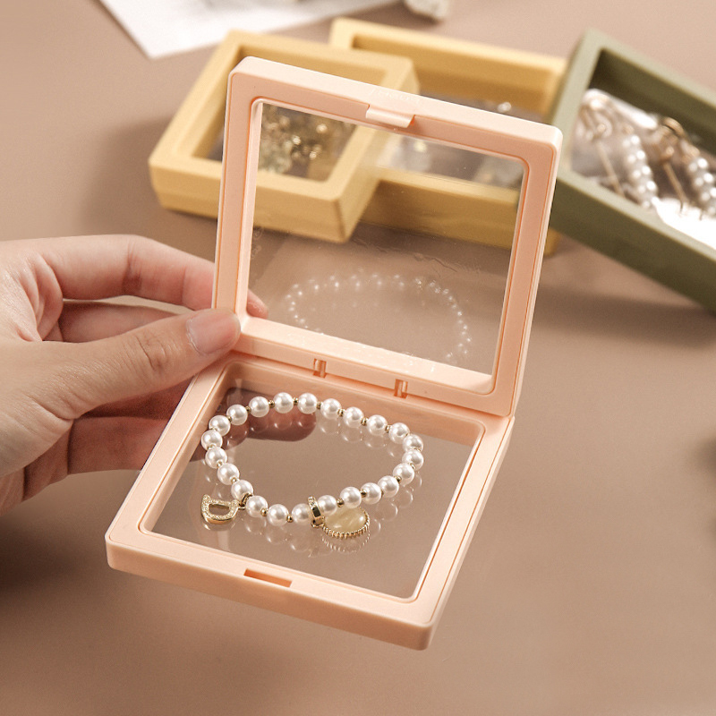 Yellow Phone Accessories - 10pcs/lot Plastic Jewelry Box Transparent Stands