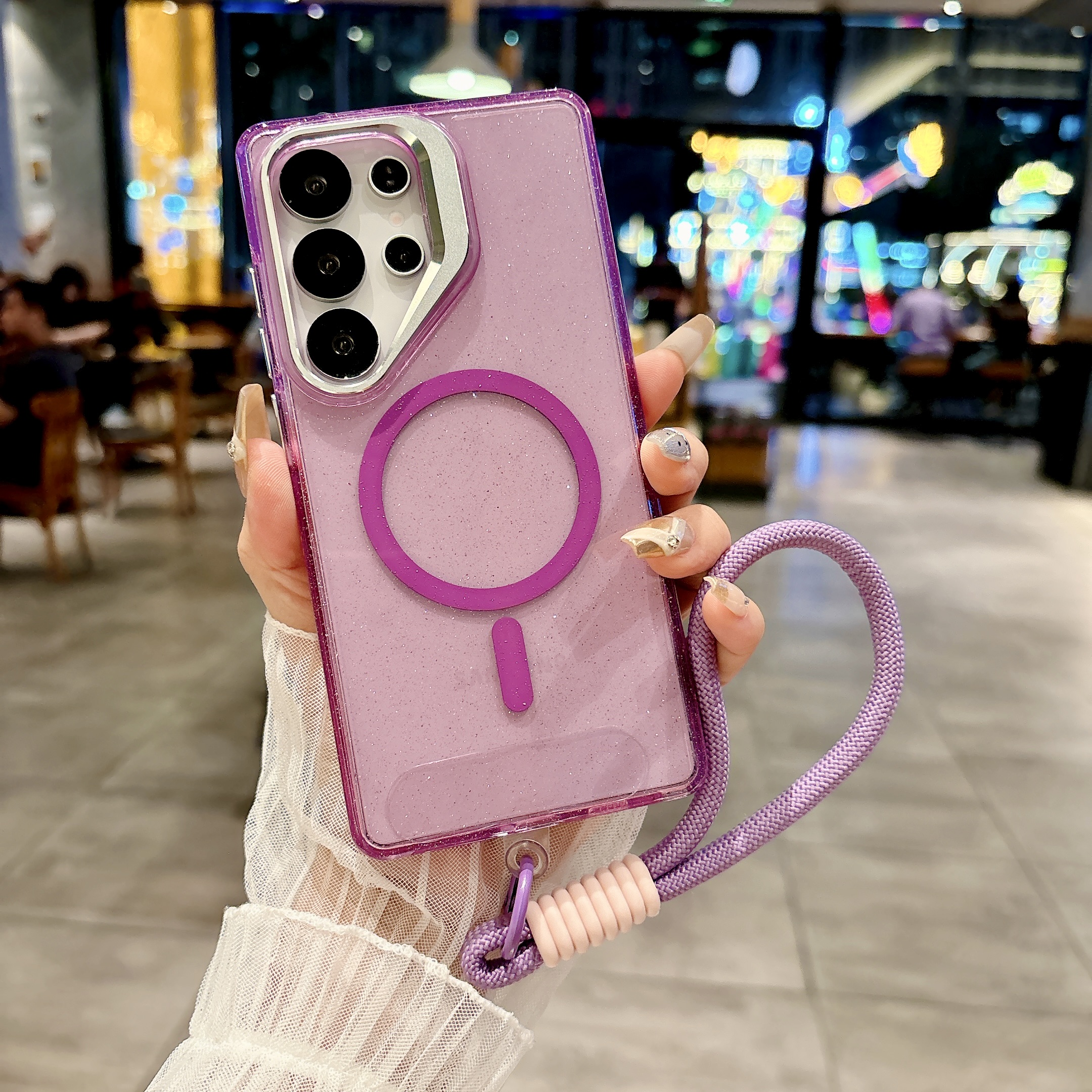 Yellow Phone Accessories - Hand Strap invisible Lens Stand Magnetic