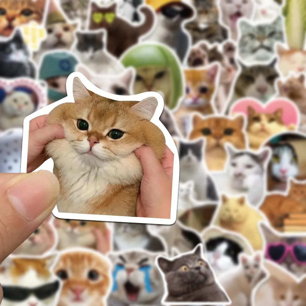 Phone Accessories For Teens - 10/30/50Pcs Funny Cute Cat Meme Animal
