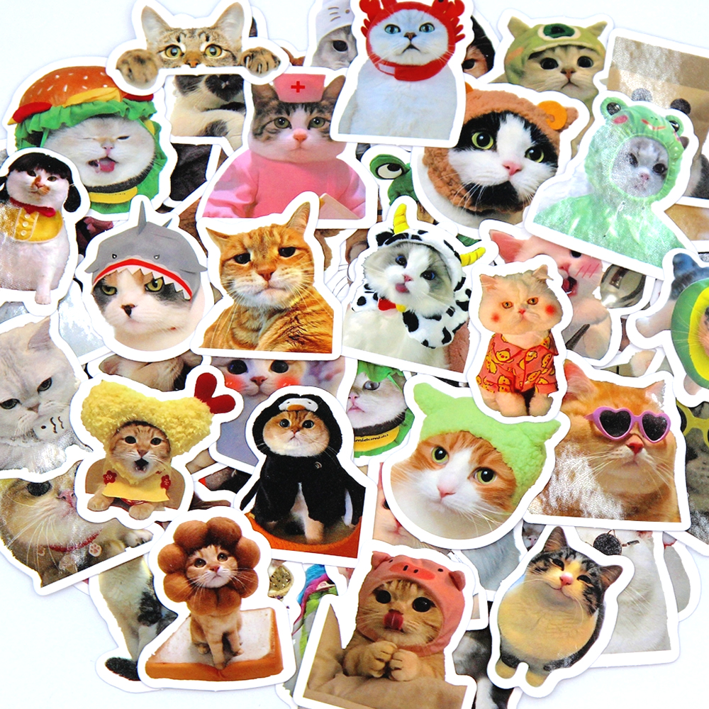 Phone Accessories For Teens - 100/500/1000Pcs Funny Cute Cartoon Cat Waterproof