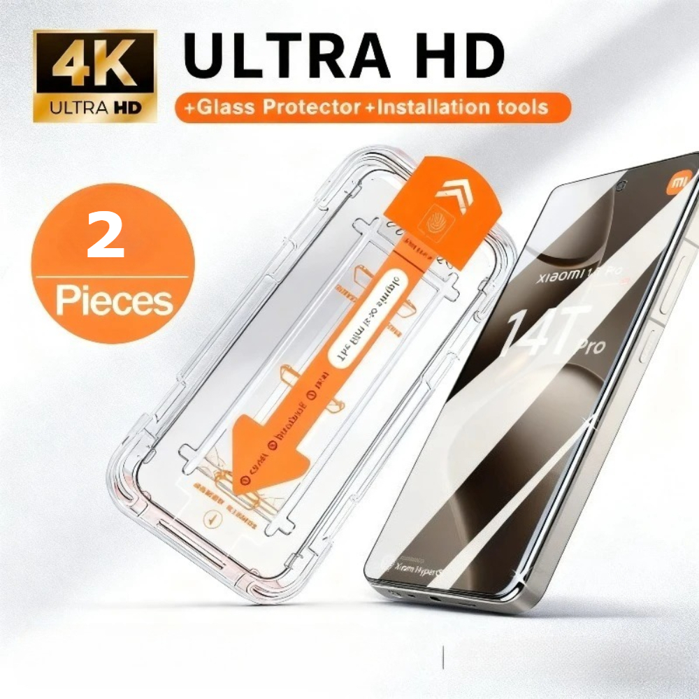 Phone Accessories Online Store - 2Pack 4K Dust Free Tempered Glass
