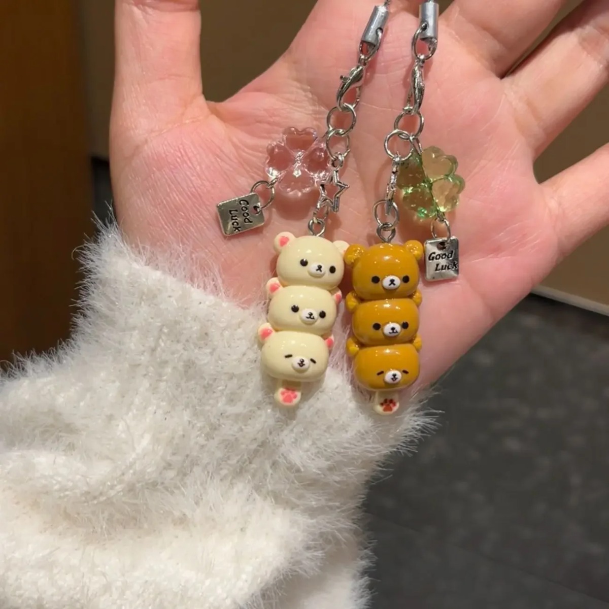 Cute Kawaii 3D Bear Phone Char – Phone Accessories For Teens recenzja i cena