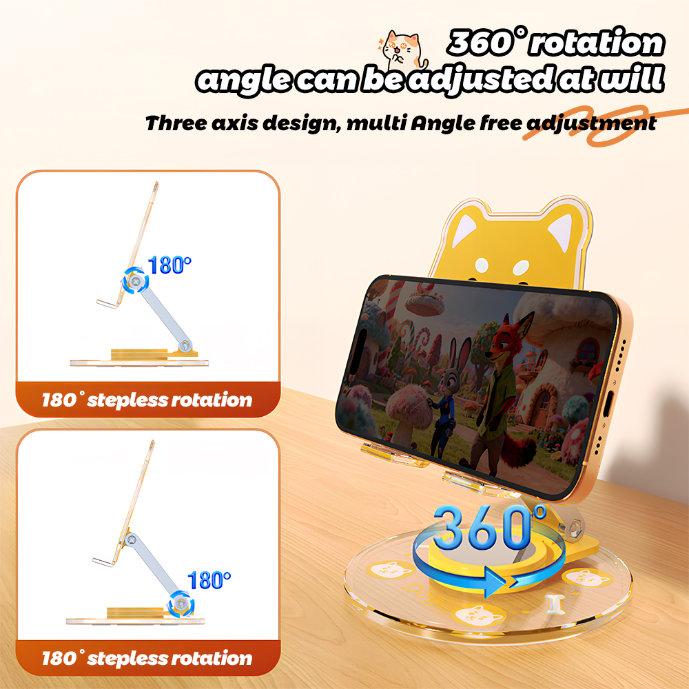 Cute Animal Phone Stand 360 Ro – Phone Accessories For Teens recenzja i cena