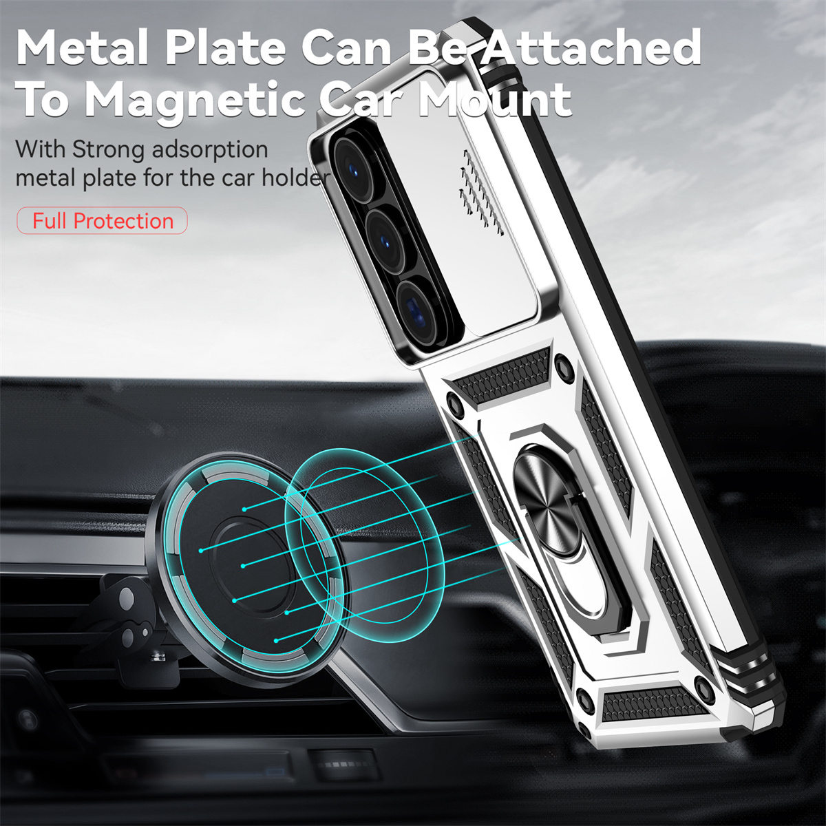 Shockproof Phone Case for Sams – Phone Ring Holder recenzja i cena