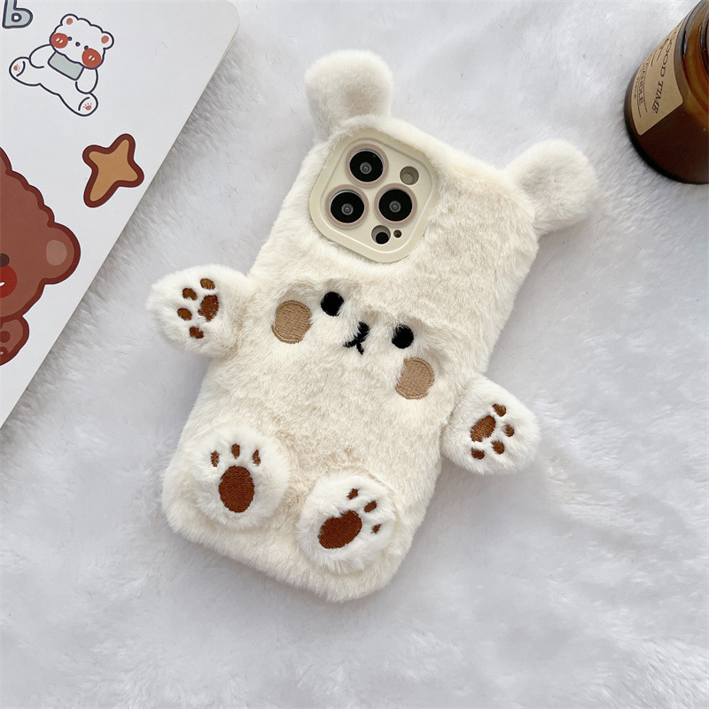 Korean 3D Cartoon Bear Fluffy  – Phone Accessories Iphone recenzja i cena