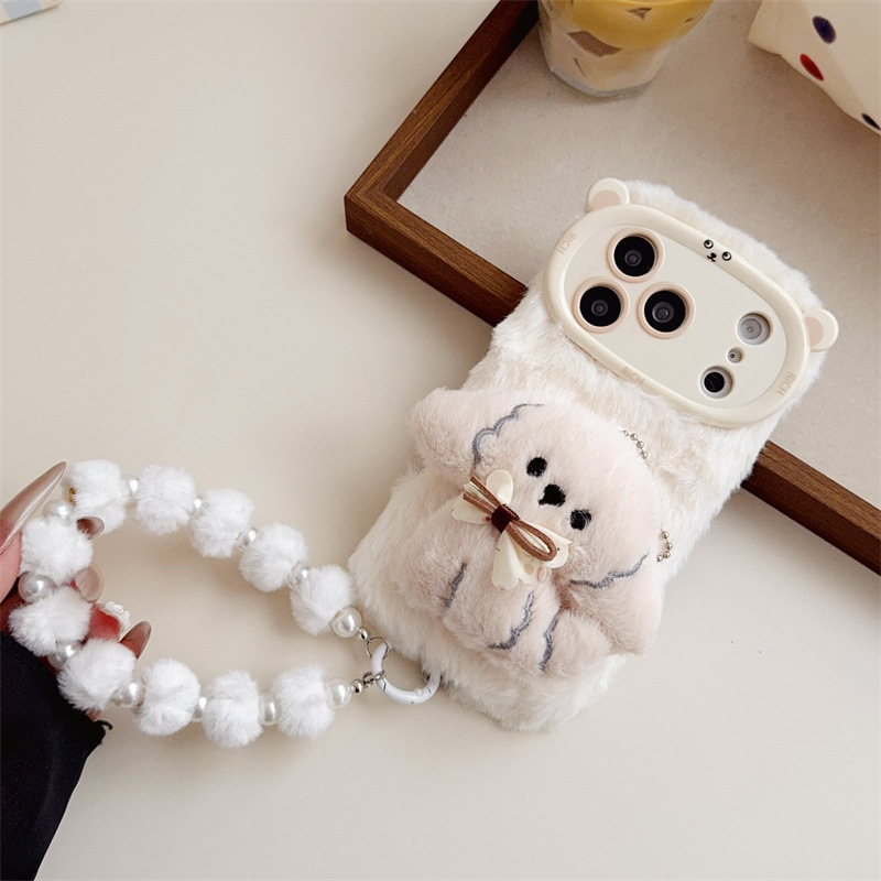 3D Cartoon Bowknot Puppy Warm  – Phone Accessories Iphone recenzja i cena