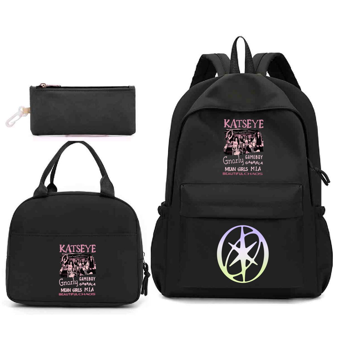 Katseye Printed 3 in 1 Backpac – Phone Accessories For Teens recenzja i cena