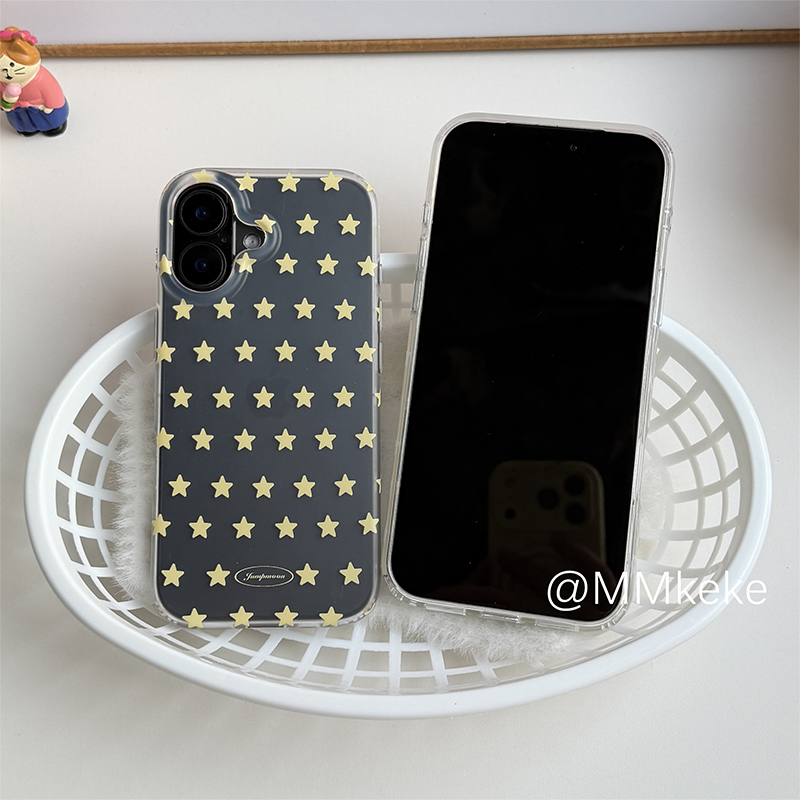 Korean Ins Yellow & White Star – Yellow Phone Accessories recenzja i cena