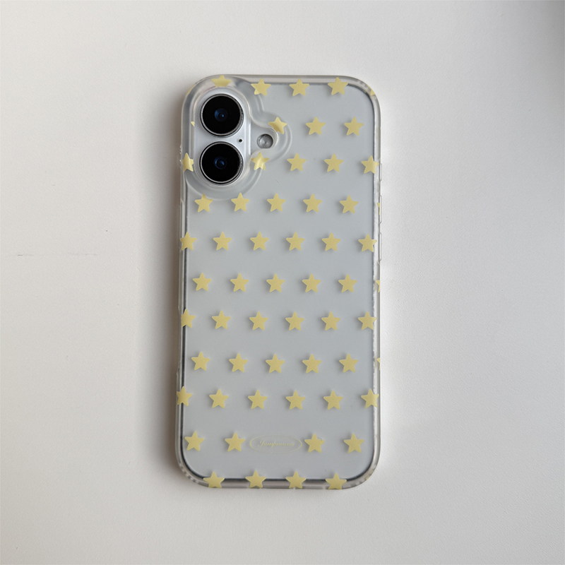 Korean Ins Yellow & White Star – Yellow Phone Accessories recenzja i cena