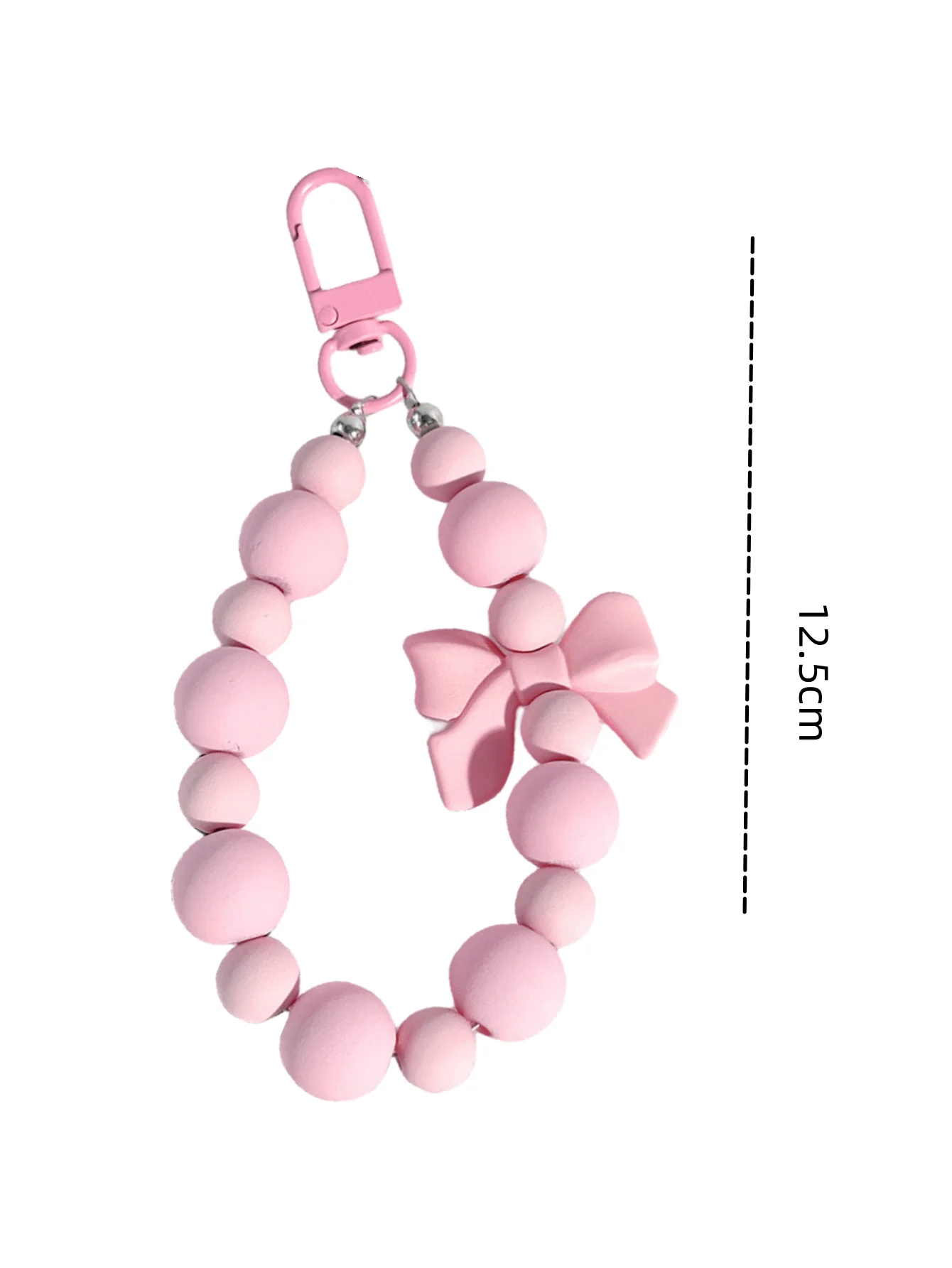 1pc Pink Pearl Bow Keychain Mo – Phone Accessories For Teens recenzja i cena