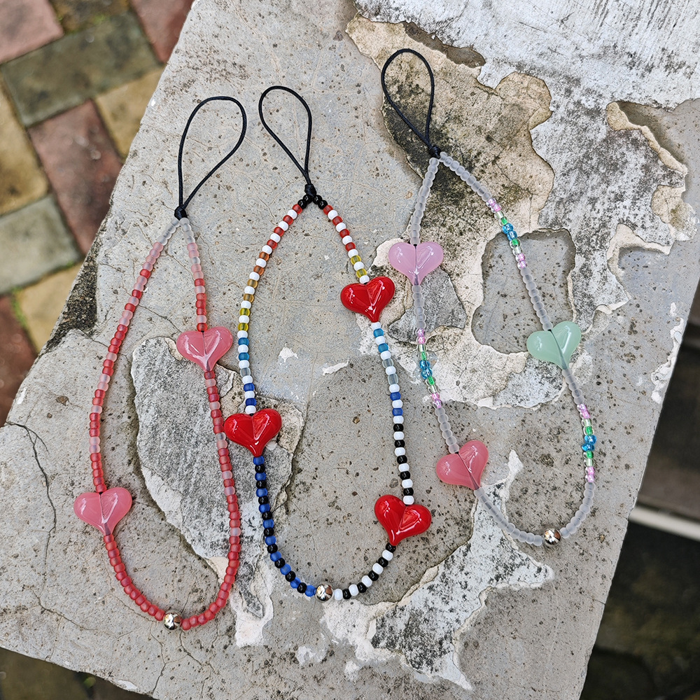 HERLOOK Y2K Beaded Heart Phone – Phone Accessories For Teens recenzja i cena
