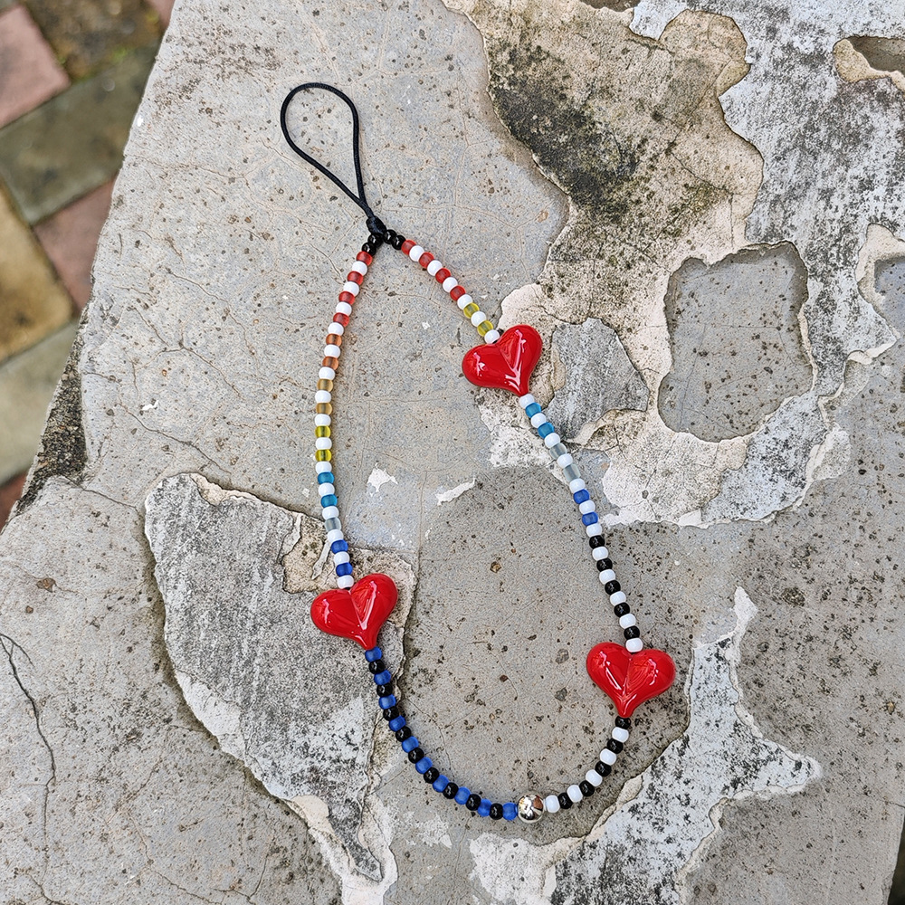 HERLOOK Y2K Beaded Heart Phone – Phone Accessories For Teens recenzja i cena
