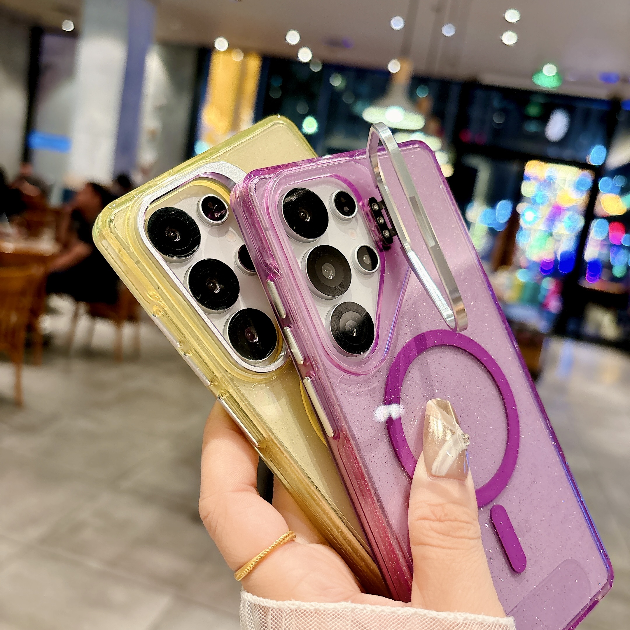 Hand Strap invisible Lens Stan – Yellow Phone Accessories recenzja i cena
