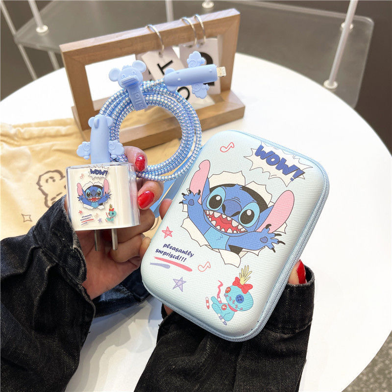 Cartoon Cable Protector for iP – Phone Accessories Box Set recenzja i cena