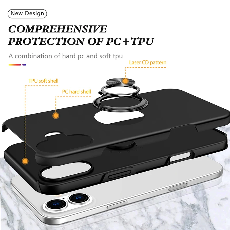 Fashion Plain Magnetic Ring Ho – Phone Ring Holder recenzja i cena