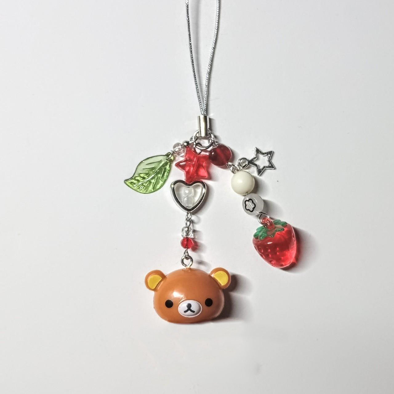 Cute Bell Bear Beaded Keychain – Phone Accessories For Teens recenzja i cena