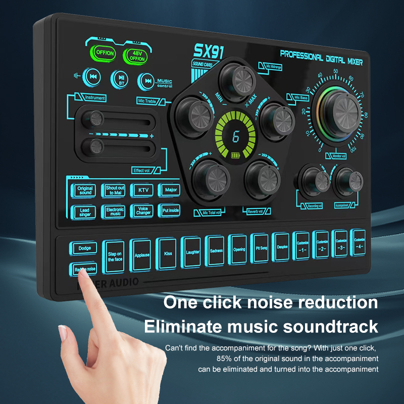 SX91 48V Audio Mixer with Voic – Gaming Controller Phone recenzja i cena
