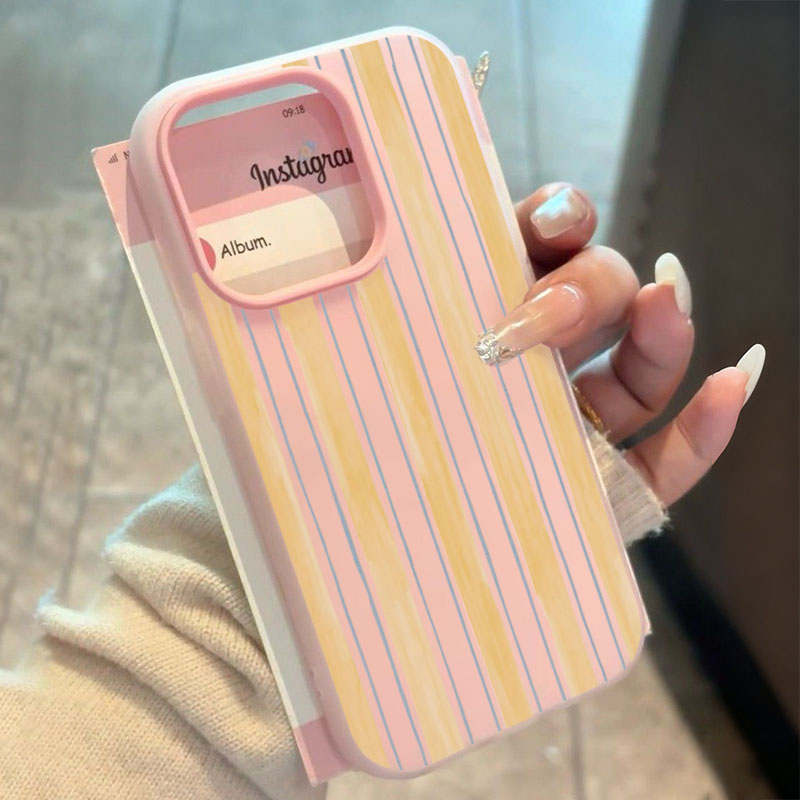 Stylish Yellow Striped Phone C – Yellow Phone Accessories recenzja i cena