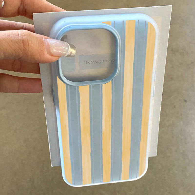 Stylish Yellow Striped Phone C – Yellow Phone Accessories recenzja i cena
