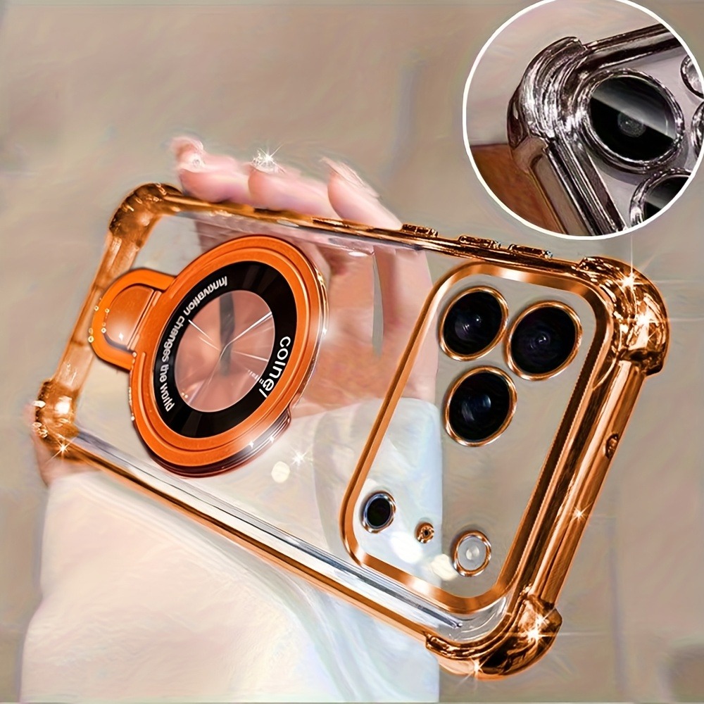 Luxury Plating Phone Case for  – Phone Ring Holder recenzja i cena