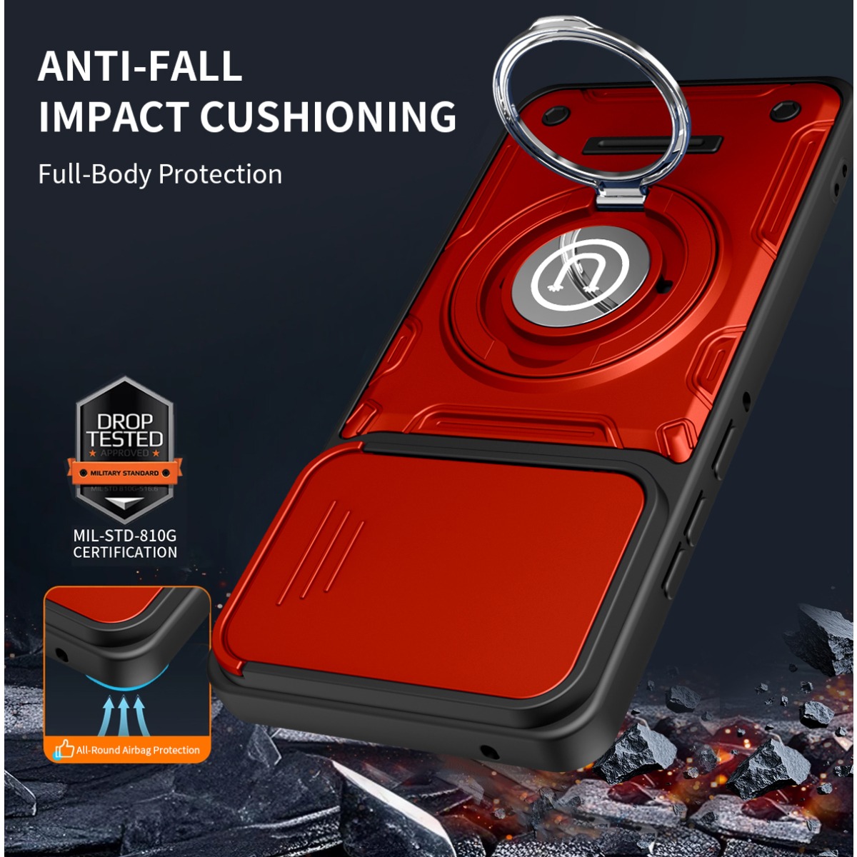 Armor Shockproof Ring Holder P – Phone Ring Holder recenzja i cena