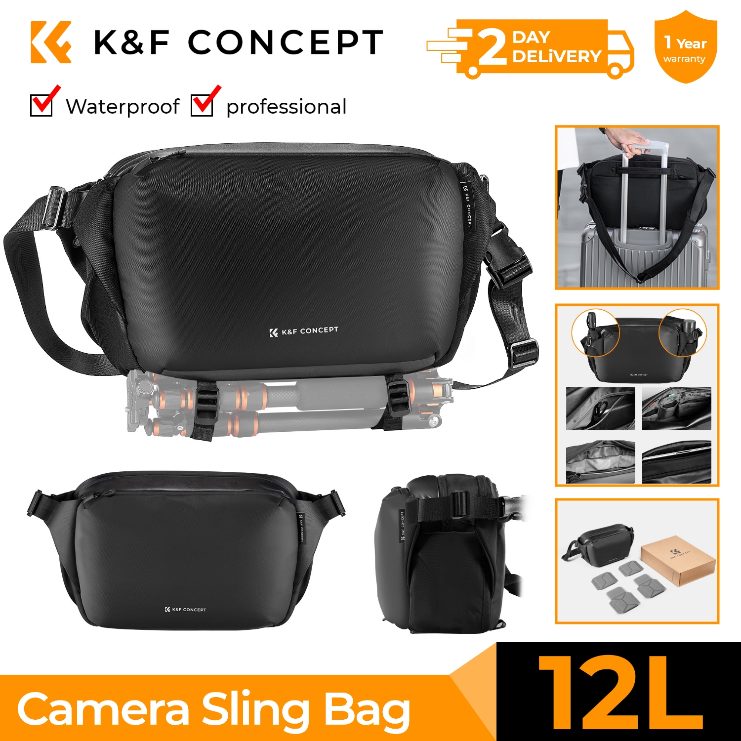 K&F CONCEPT 12L/10L Camera Sli – Phone Accessories For Travel recenzja i cena