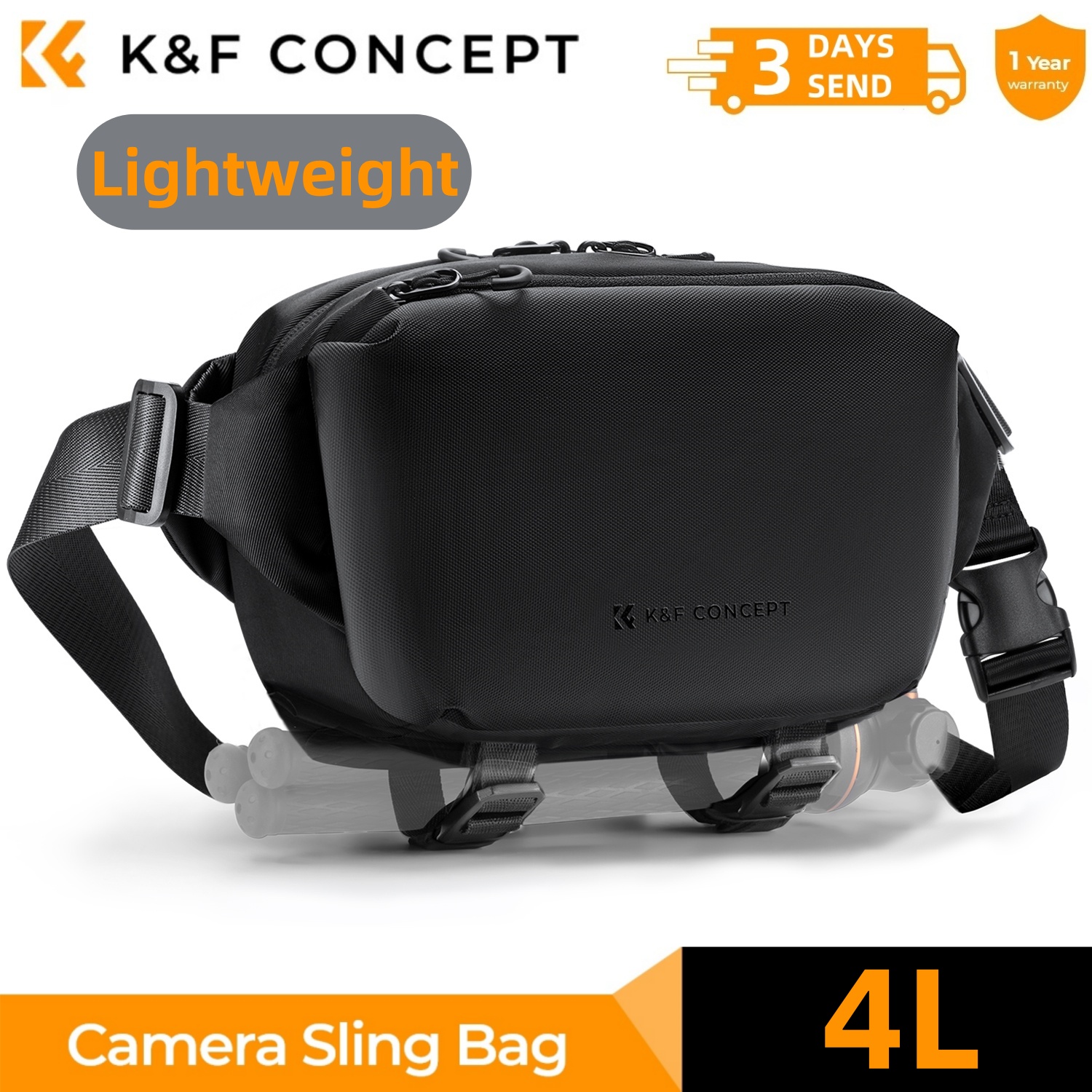 K&F CONCEPT 4L Camera Sling Ba – Phone Accessories For Travel recenzja i cena