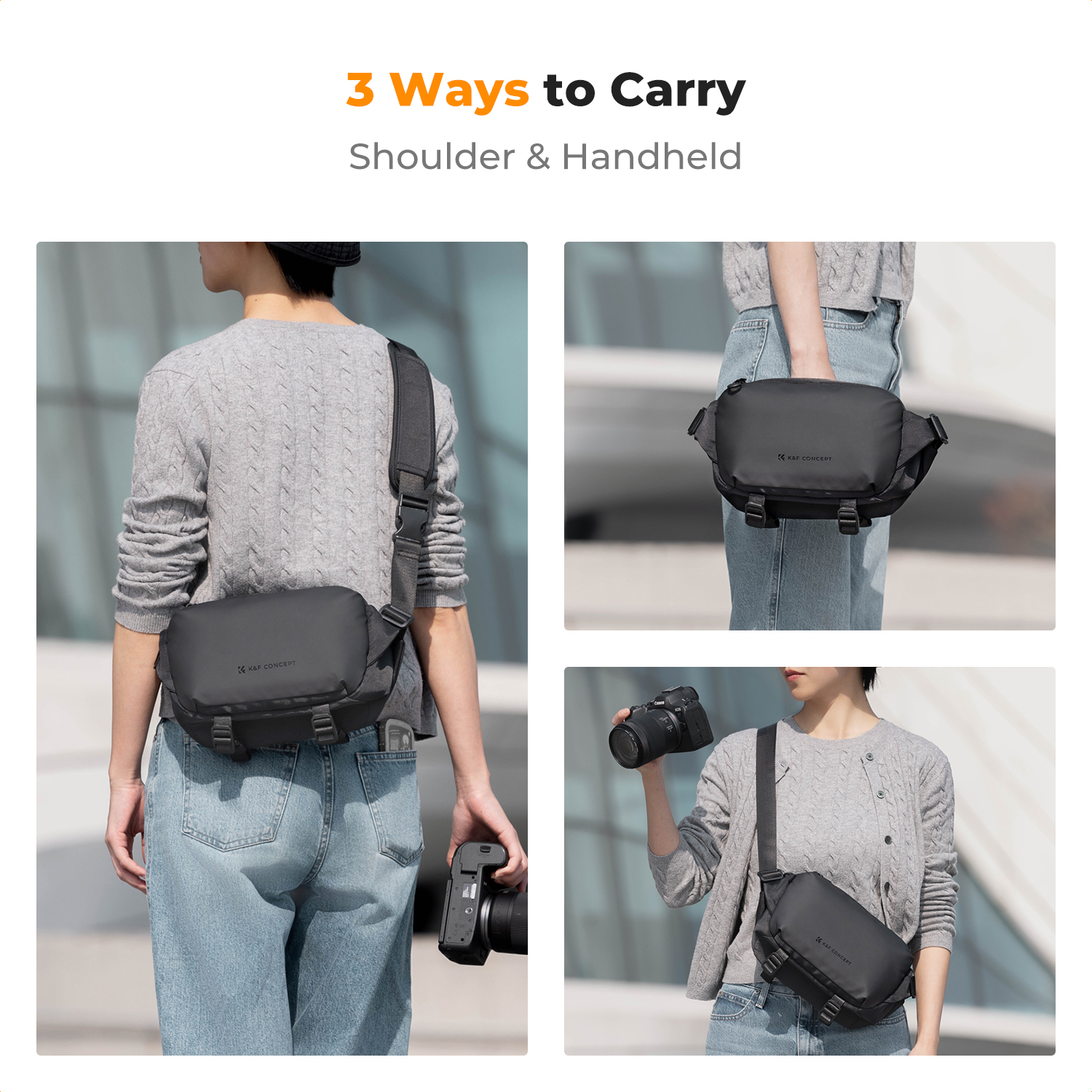 K&F CONCEPT 4L Camera Sling Ba – Phone Accessories For Travel recenzja i cena