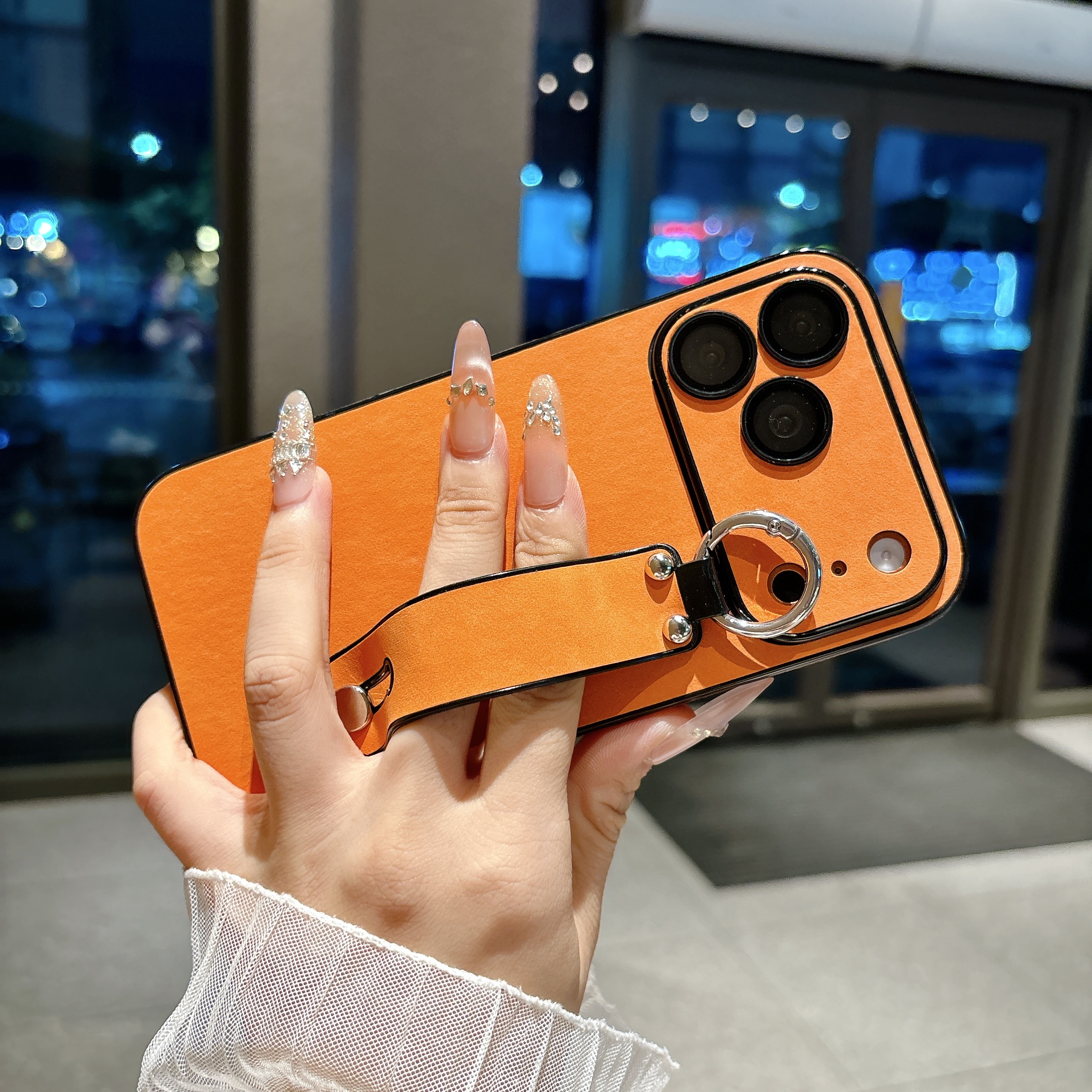Suede Leather Wrist Strap Hold – Phone Ring Holder recenzja i cena