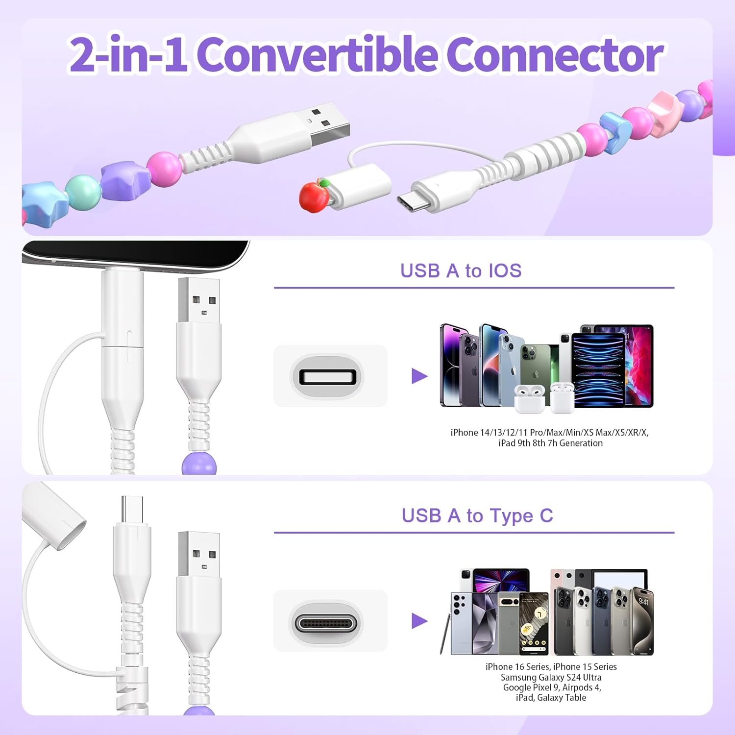 Bead charging cord,Charging Ca – Fast Charging Cable recenzja i cena