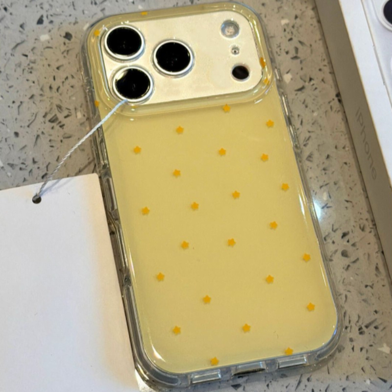 Fashion Yellow Star Pattern Ph – Yellow Phone Accessories recenzja i cena