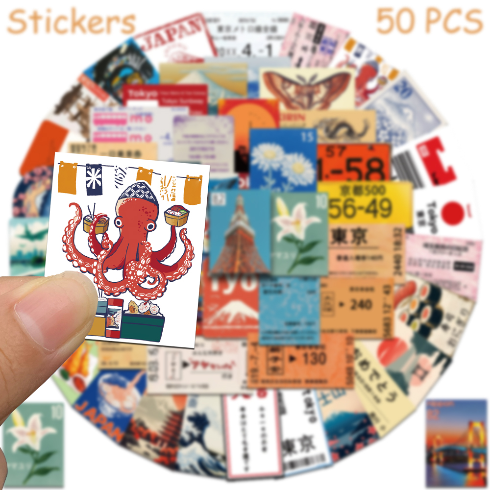 50Pcs Japanese Travel Culture  – Phone Accessories For Teens recenzja i cena