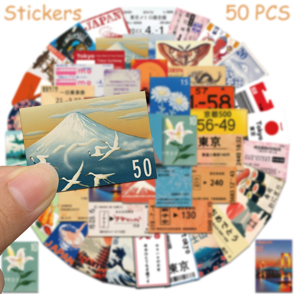50Pcs Japanese Travel Culture  – Phone Accessories For Teens recenzja i cena