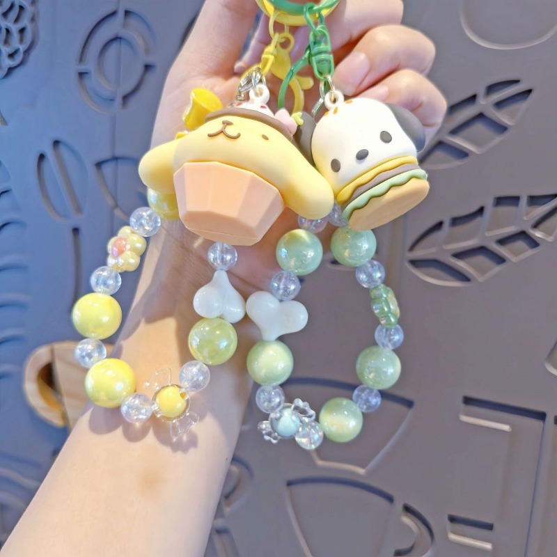Cute Cartoon Beaded Phone Stra – Phone Accessories For Teens recenzja i cena