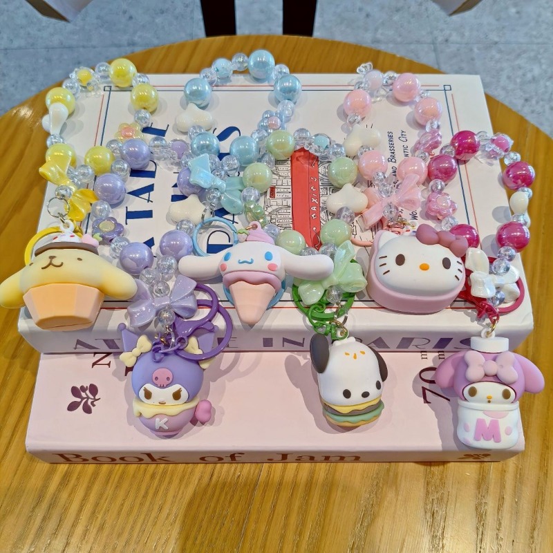 Cute Cartoon Beaded Phone Stra – Phone Accessories For Teens recenzja i cena