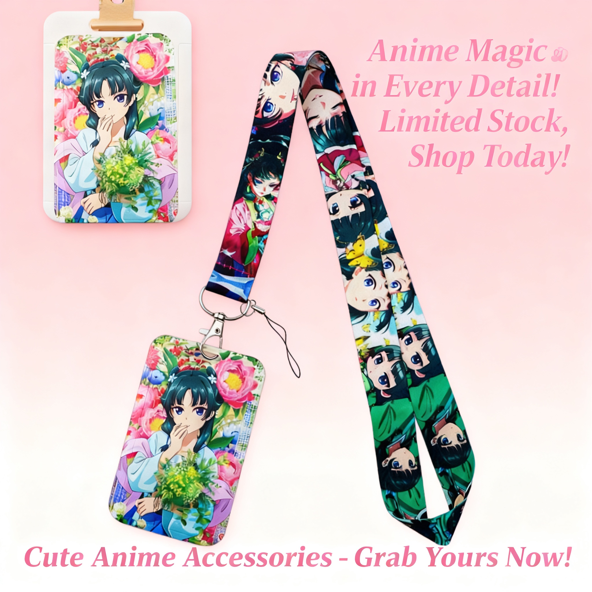 Cute Anime Girl Lanyard Neck S – Phone Accessories For Travel recenzja i cena