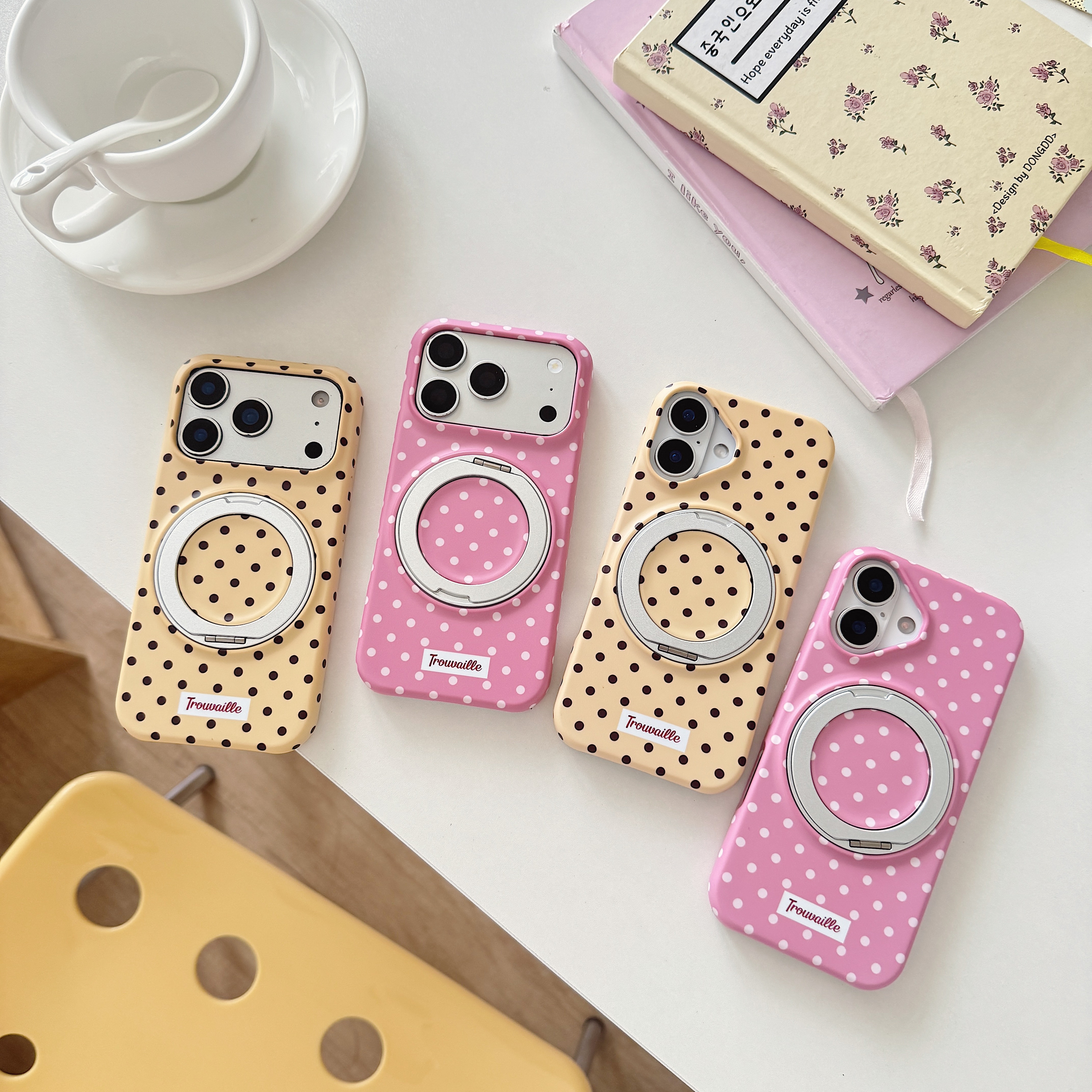 Simple Classic Polka Dot Patte – Yellow Phone Accessories recenzja i cena