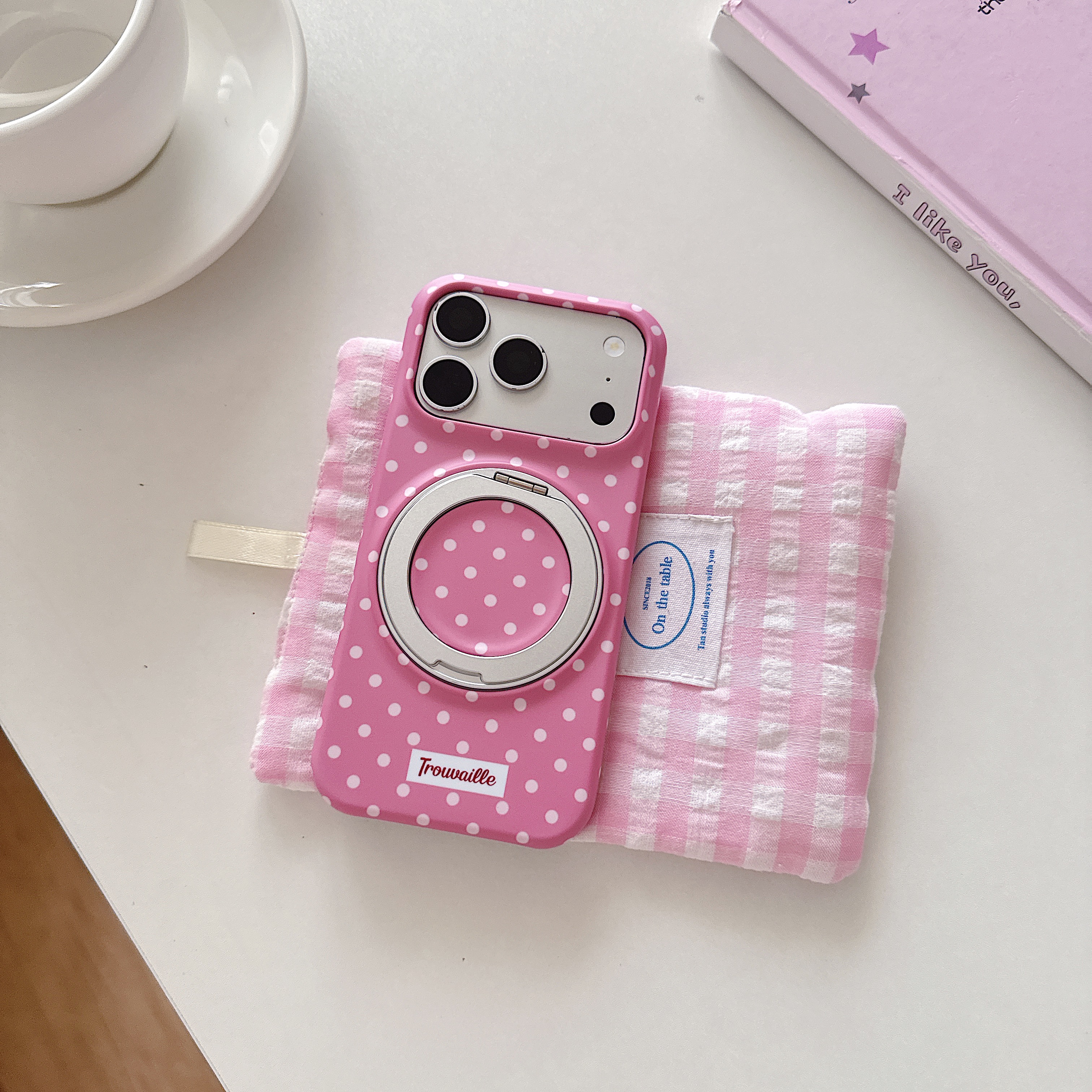 Simple Classic Polka Dot Patte – Yellow Phone Accessories recenzja i cena