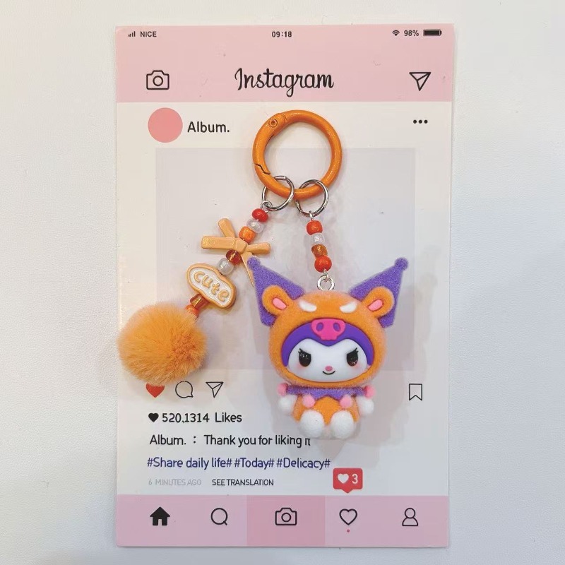 Fashion Kuromi Figure Resin Ke – Phone Accessories For Teens recenzja i cena