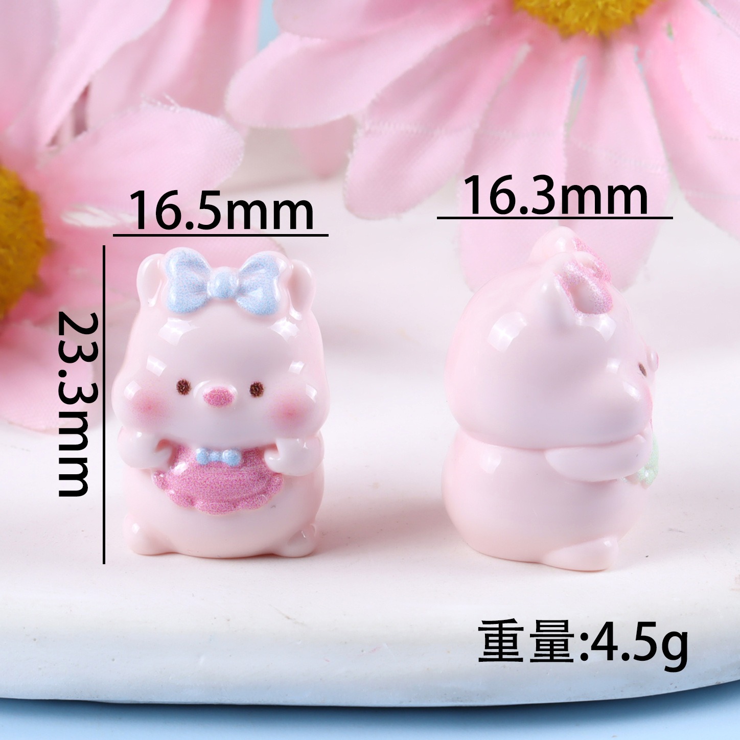 6PCS Mixed Cute Pig Resin Char – Yellow Phone Accessories recenzja i cena