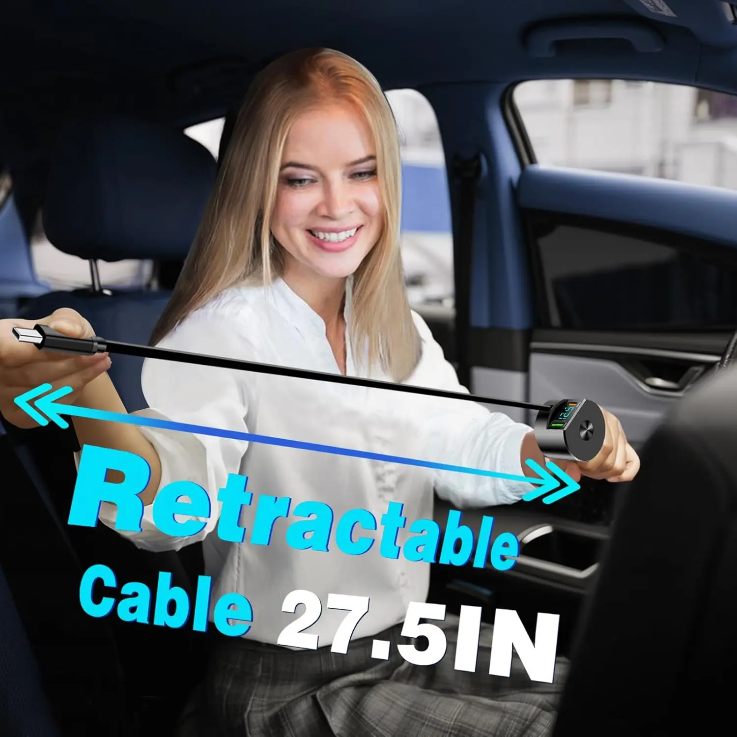 Upgraded Retractable Car Charg – Fast Charging Cable recenzja i cena