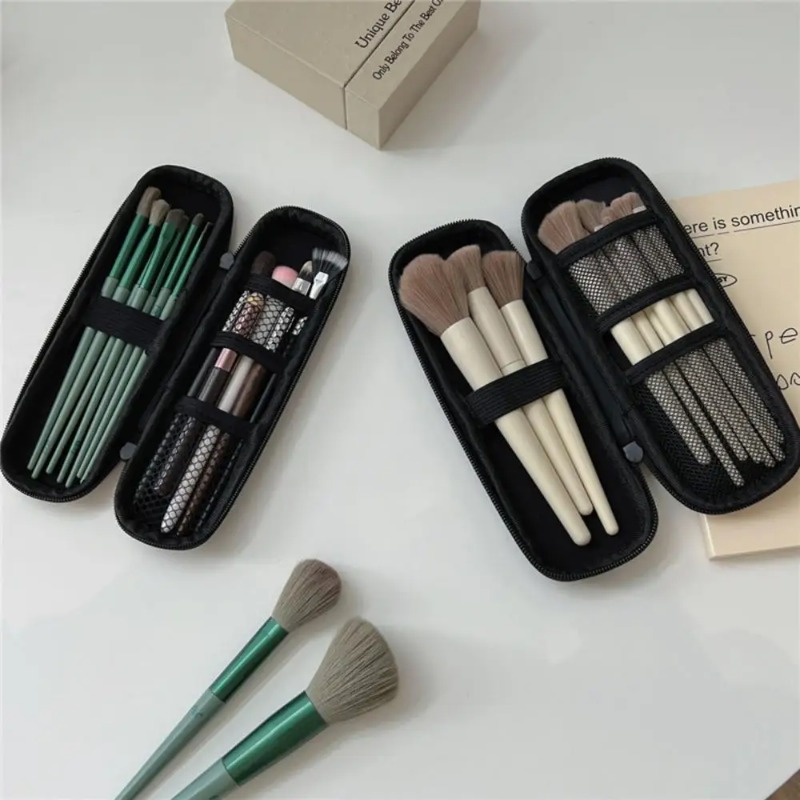 1pc Black Zipper Makeup Brushe – Phone Accessories For Travel recenzja i cena