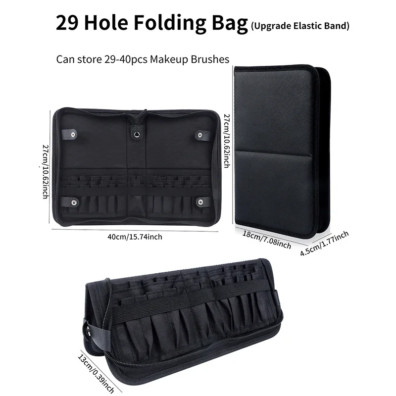 29/23 Holes Foldable Makeup Br – Phone Accessories For Travel recenzja i cena