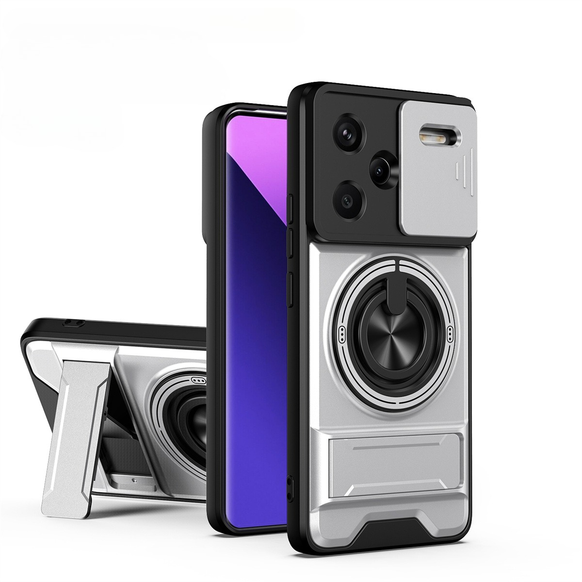 Lens Slide Camera Phone Case f – Phone Ring Holder recenzja i cena