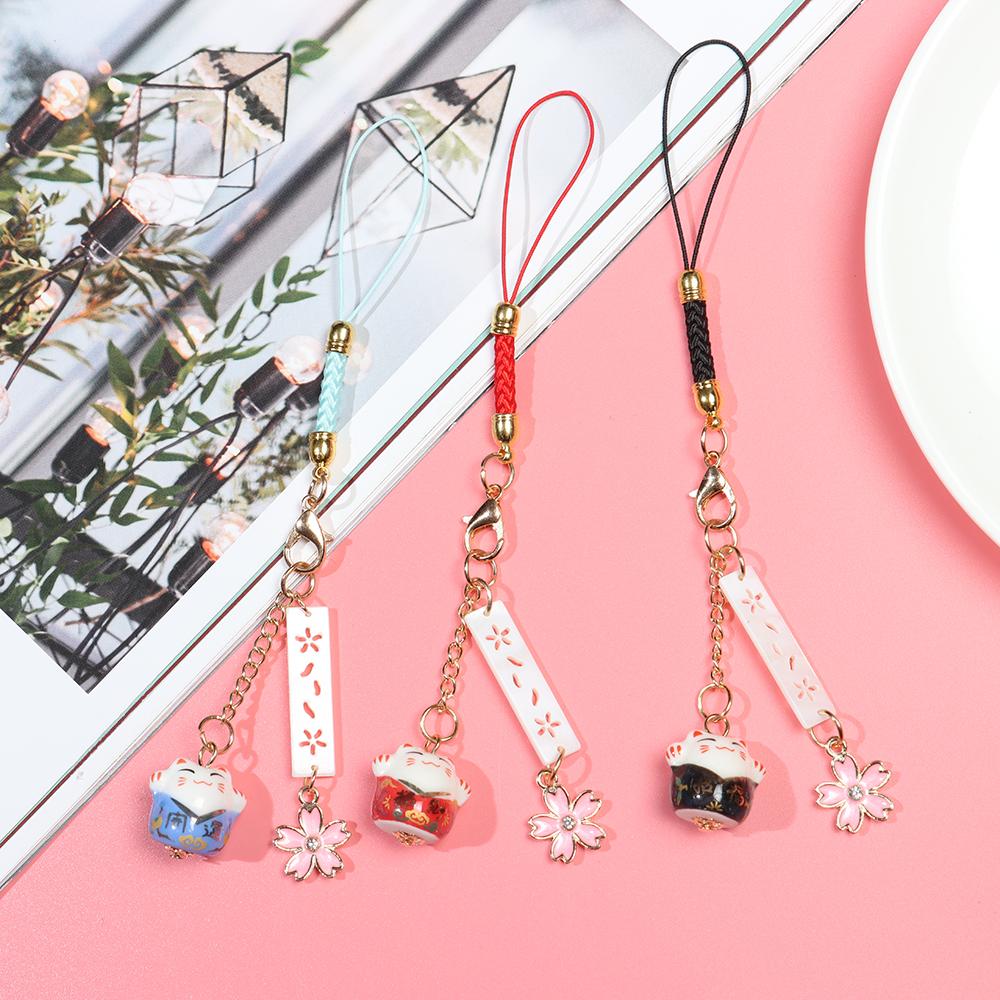 Japanese Style Cute Lucky Cat  – Yellow Phone Accessories recenzja i cena